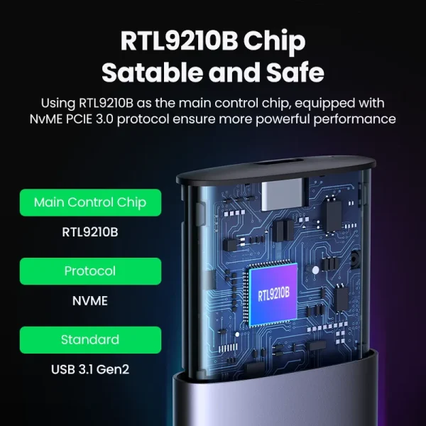 [UGREEN] Hub para SSD M.2 NVME - USB Tipo C 3.1 - Imagen 2