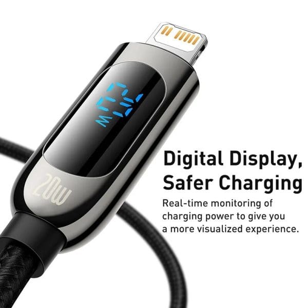 [Baseus] – Cable USB Tipo C a Lightning [20W – 1 Metro] - Imagen 2