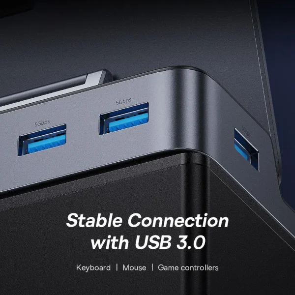 [Baseus] Estación de acoplamiento USB C para Steam Deck o Nintendo Switch - Hub - Imagen 2