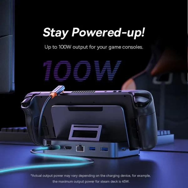 [Baseus] Estación de acoplamiento USB C para Steam Deck o Nintendo Switch - Hub - Imagen 5