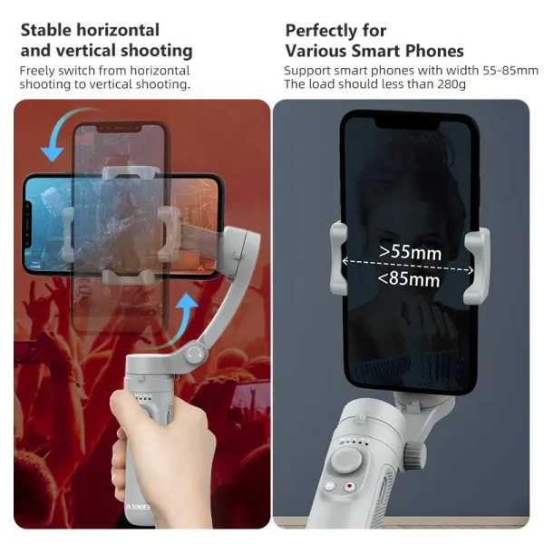 [AXNEN] Estabilizador HQ3 de 3 Ejes Para Teléfono Móvil - Imagen 3