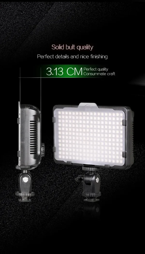 SETTO | Reflector Para Cámara | 176 LEDS | 3200K / 5600K | Luz Continua - Imagen 9