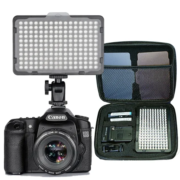 SETTO | Reflector Para Cámara | 176 LEDS | 3200K / 5600K | Luz Continua