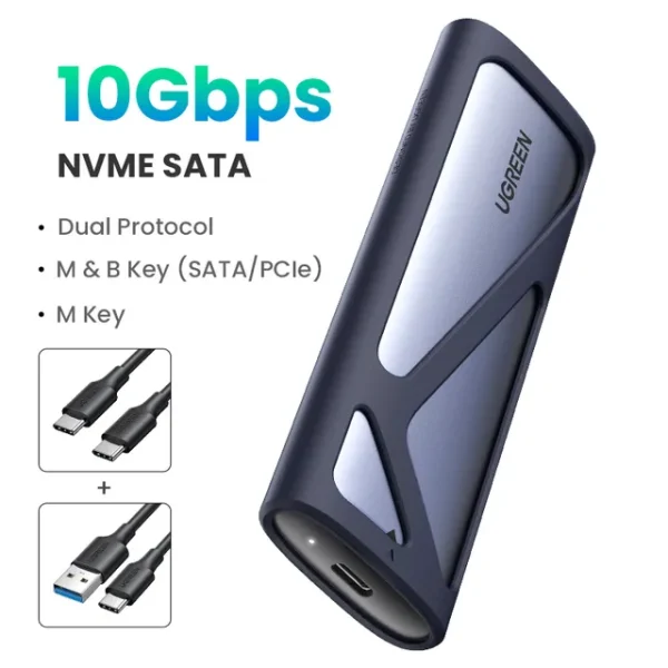 [UGREEN] Hub para SSD M.2 NVME - USB Tipo C 3.1