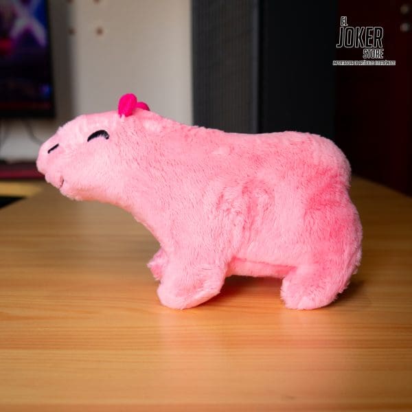 Peluche de Capybara Rosa | 18 cm