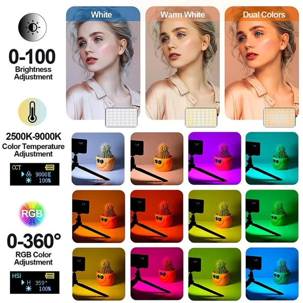 Panel Led Reflector RGB para Fotografia y Video | 2500K - 9000K - Imagen 5