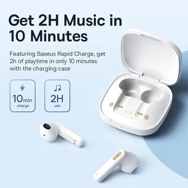 Audífonos Baseus Bowie E16 | 30 Horas | IPX4 | Reducción de Ruido | Bluetooth 5.3 - Imagen 4