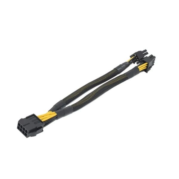 Cable Reforzado Pci-e 8 Pines A 2*6 U 8 Pines - 18AWG - 24cm
