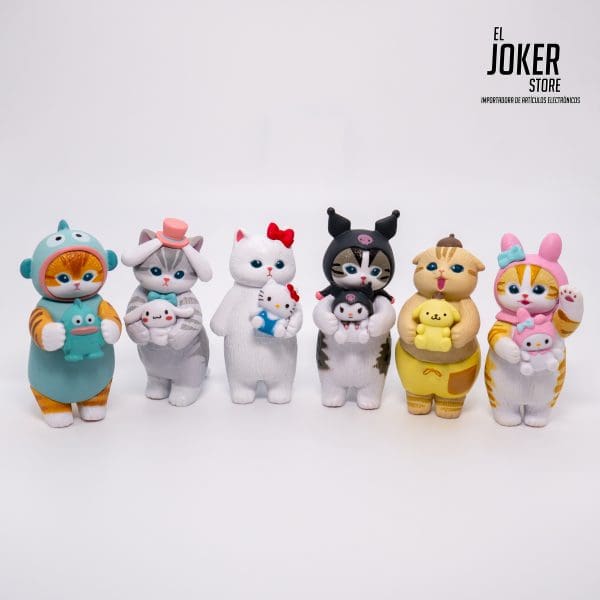 Set de 6 Gatitos Miniatura Kawaii - 5.5cm