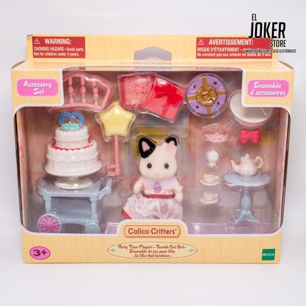 Sylvanian Families – Tuxedo Cat - Juego de fiesta – Calico Critters