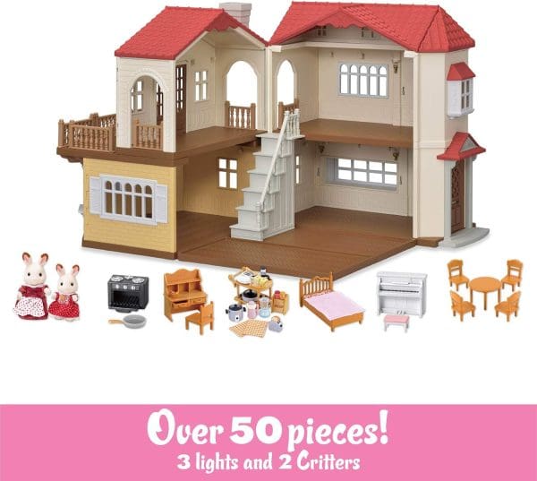 Sylvanian Families - Red Roof Country Home - Set de regalo - Casa de juguete - Calico Critters - Imagen 8