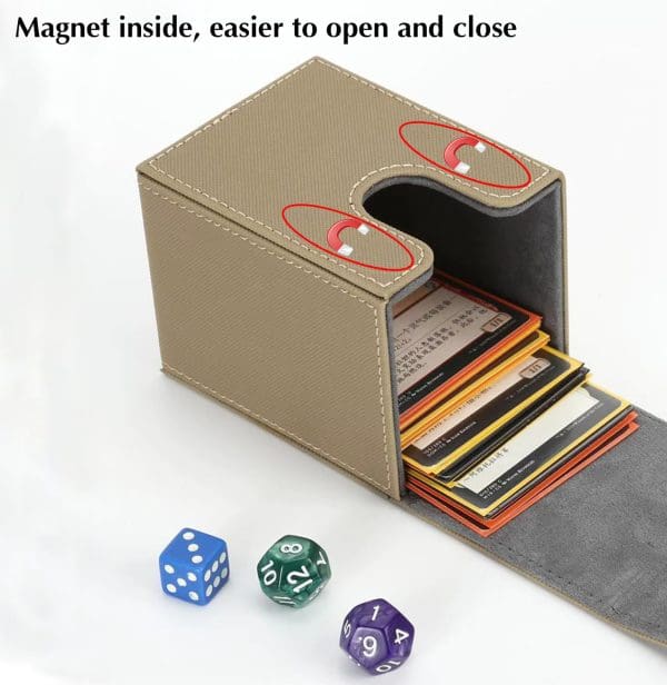 Deck Box para Cartas TCG - Tipo Cuero - Imagen 5