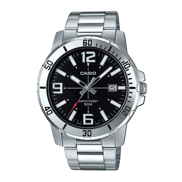 Reloj CASIO MTP-VD01D-1B Acero Plateado – Hombre