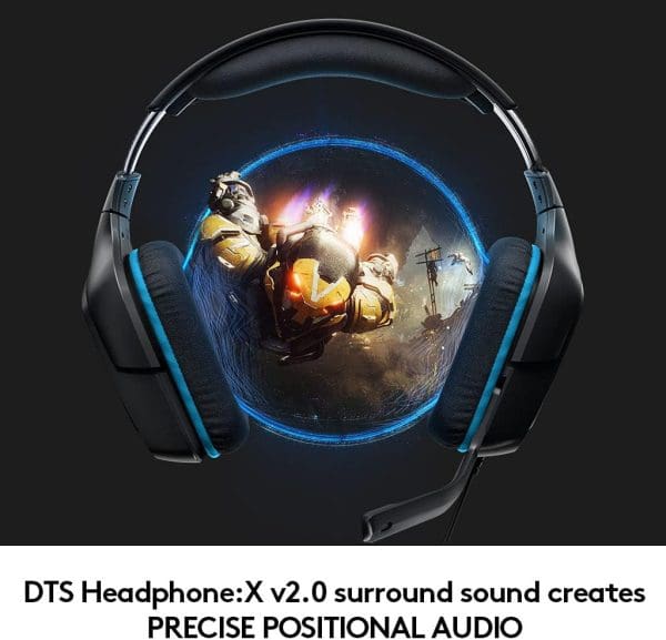 Audífono Gaming Logitech G432 7.1 - Blue - Imagen 7