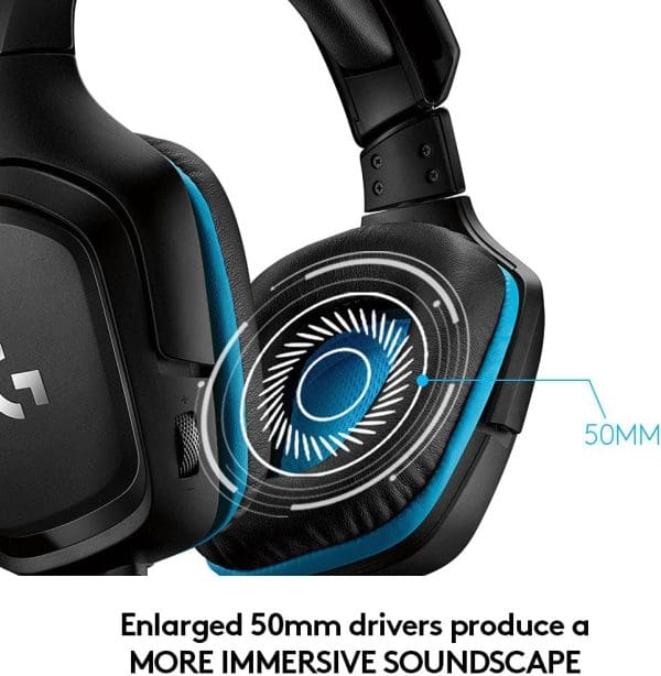 Audífono Gaming Logitech G432 7.1 - Blue - Imagen 6