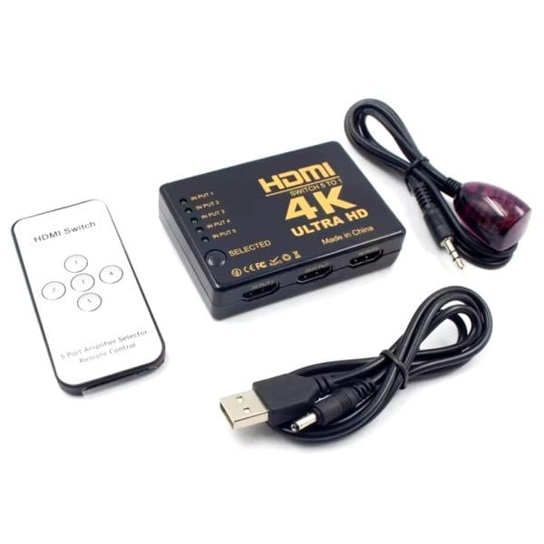 Conmutador Switcher HDMI 5x1 - Imagen 2
