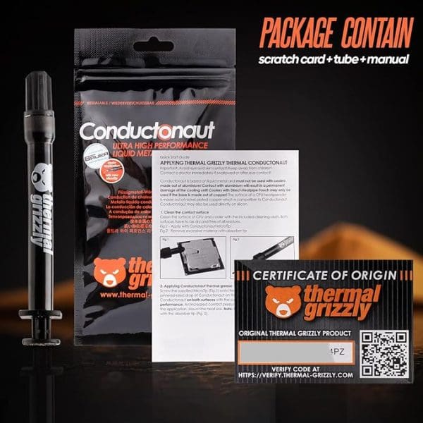 Thermal Grizzly Conductonaut - Metal Líquido 1g - Imagen 3