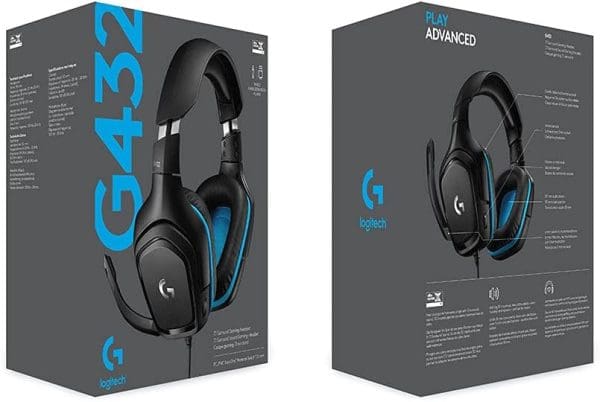 Audífono Gaming Logitech G432 7.1 - Blue - Imagen 2