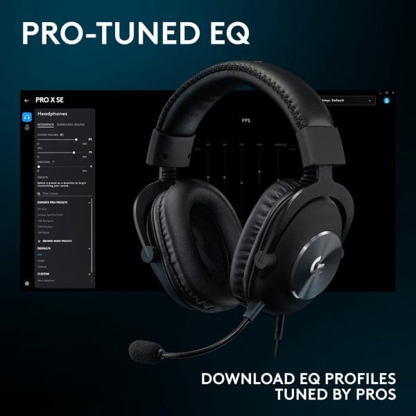 Audífono Gaming Logitech G Pro X SE - Blue VO!CE - Imagen 7