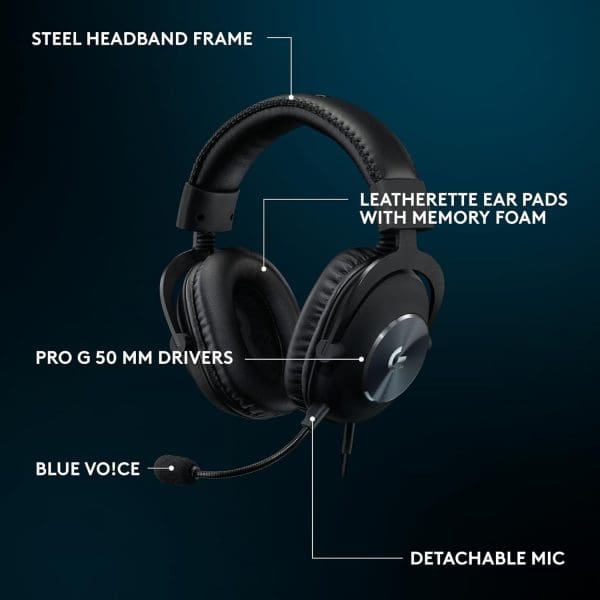 Audífono Gaming Logitech G Pro X SE - Blue VO!CE - Imagen 8