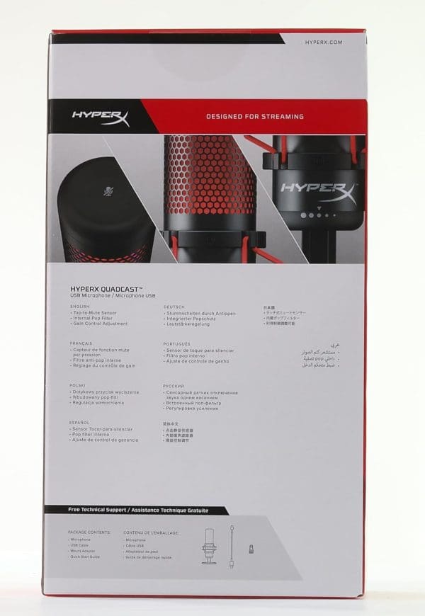 Microfono Gamer Hyperx Quadcast - Omnidireccional - Imagen 8
