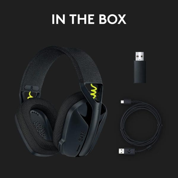 Audífono Gaming Logitech G435 Lightspeed Wireless Negro - Imagen 8