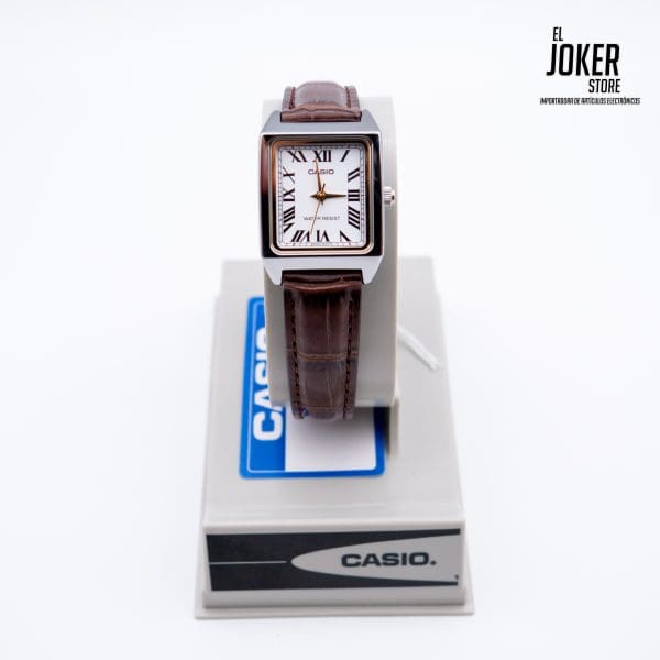 Reloj CASIO LTP-V007L-7B2 - Acero Mujer Plateado - Correa de Cuero - Imagen 3