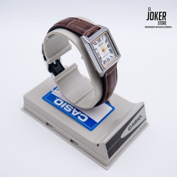 Reloj CASIO LTP-V007L-7B2 - Acero Mujer Plateado - Correa de Cuero - Imagen 4