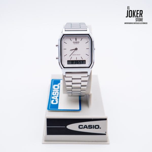 Reloj CASIO AQ-230A-7D - Resina Juvenil Plateado - Imagen 4