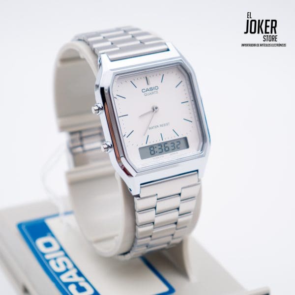 Reloj CASIO AQ-230A-7D - Resina Juvenil Plateado - Imagen 3