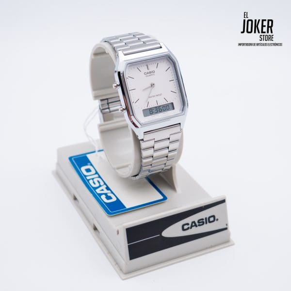 Reloj CASIO AQ-230A-7D - Resina Juvenil Plateado - Imagen 2