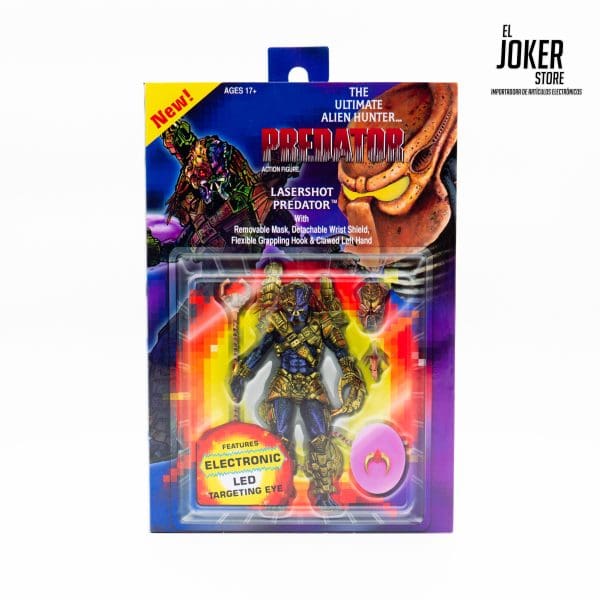 NECA - Predator - 7” Figura de Acción a Escala - Ultimate Lasershot Predator