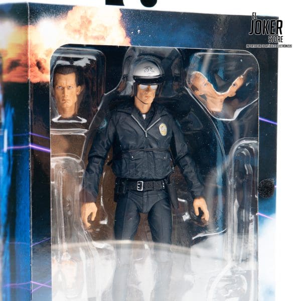 NECA - Terminator 2 - 7” Figura de Acción a Escala - Ultimate T-1000 (Motorcycle Cop) - Imagen 3