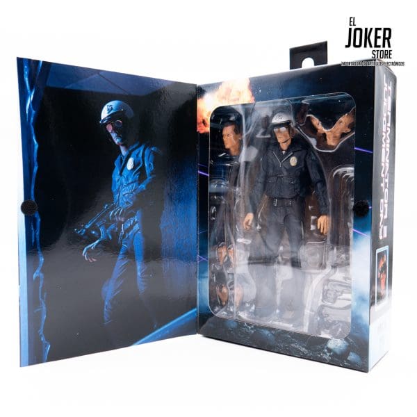 NECA - Terminator 2 - 7” Figura de Acción a Escala - Ultimate T-1000 (Motorcycle Cop) - Imagen 2