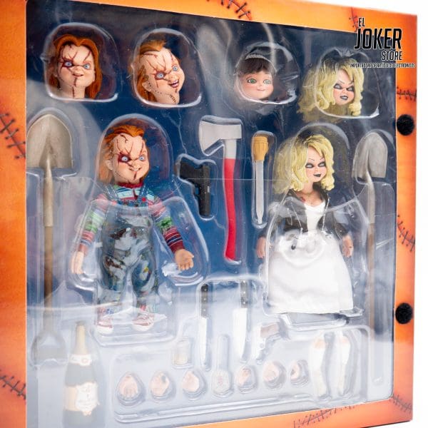 NECA - Chucky: Bride of Chucky - Figura de Acción a Escala 7" Ultimate 2 Pack - Chucky y Tiffany - Imagen 2