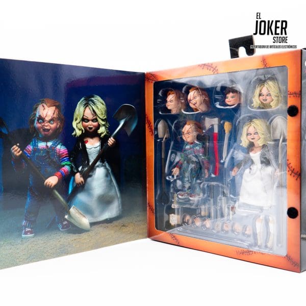 NECA - Chucky: Bride of Chucky - Figura de Acción a Escala 7" Ultimate 2 Pack - Chucky y Tiffany - Imagen 4