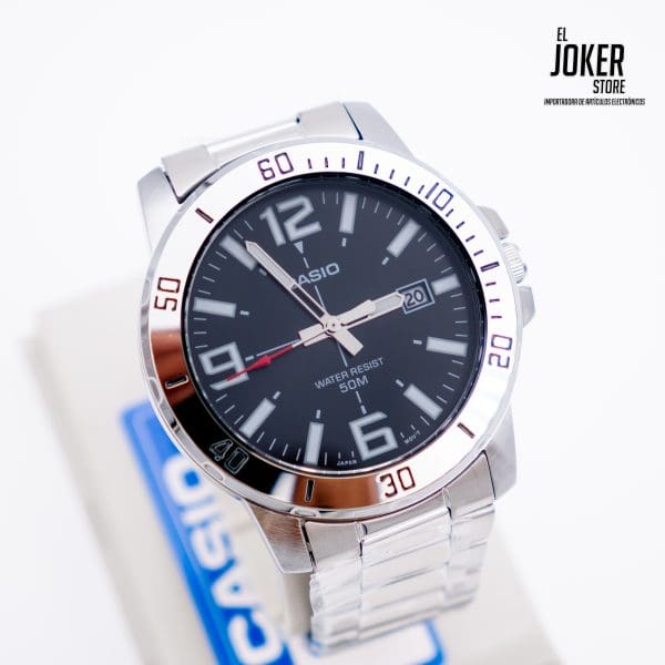 Reloj CASIO MTP-VD01D-1B Acero Plateado – Hombre - Imagen 2