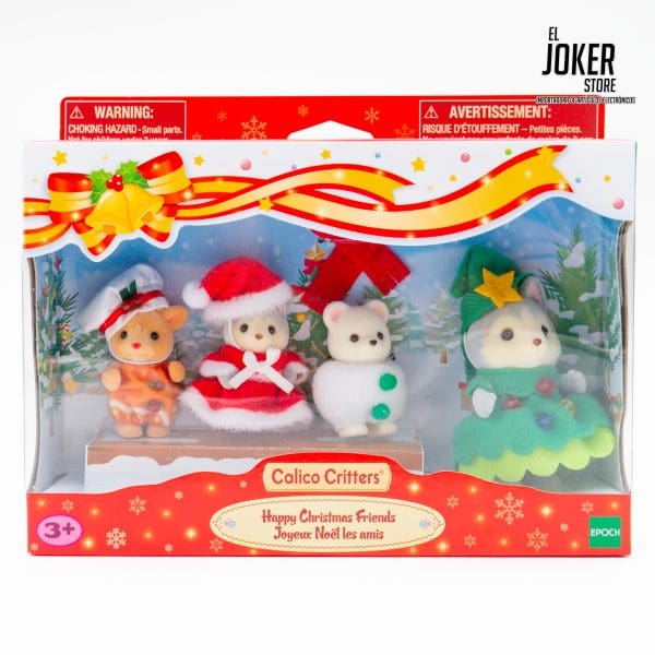 Sylvanian Families – Set de Navidad "Happy Christmas Friends" – Calico Critters