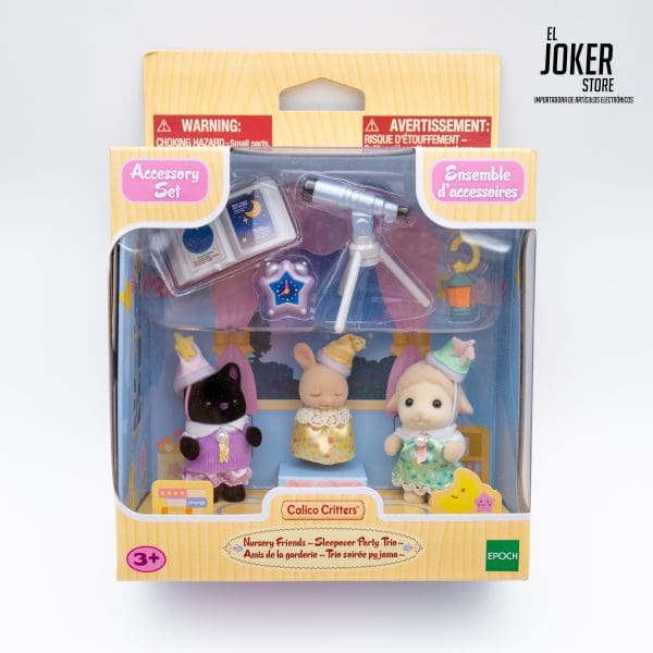 Sylvanian Families – Amigos de Guarderia - Trío de Fiesta de Pijamas – Calico Critters
