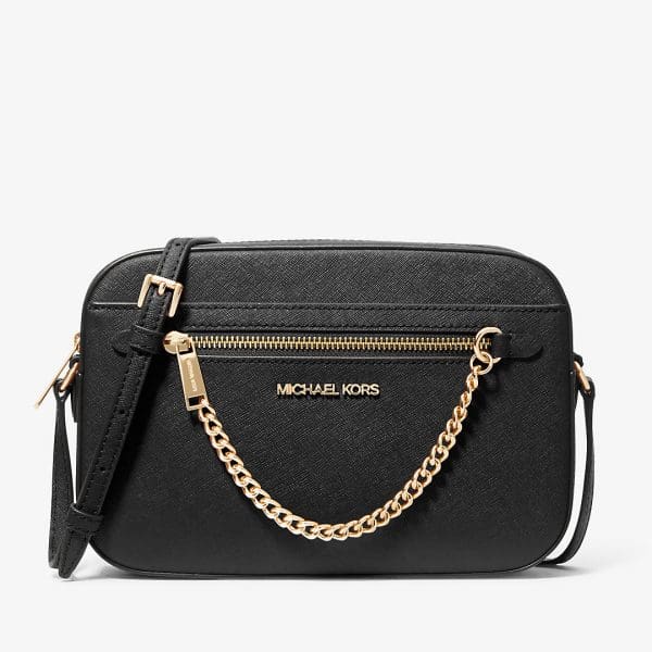 Cartera Crossbody Jet Set Large Saffiano Leather Michael Kors Para Mujer