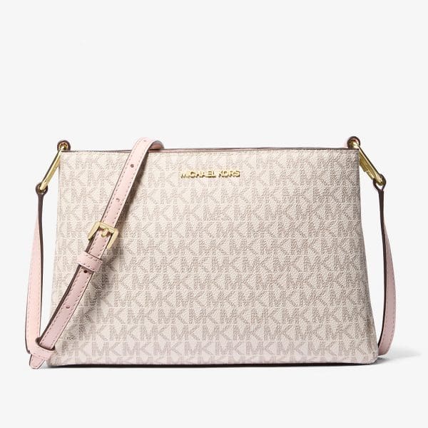Cartera Crossbody Trisha Medium Logo Michael Kors Para Mujer