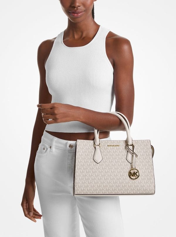 Cartera Satchel Sheila Medium Logo Michael Kors Para Mujer - Imagen 5
