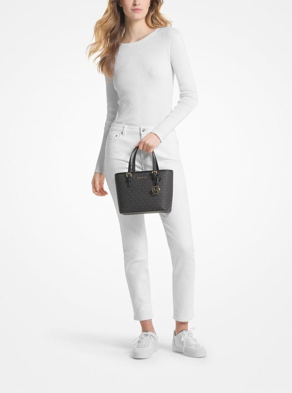 Cartera Jet Set Travel Extra-Small Logo Top-Zip Tote Michael Kors Para Mujer - Imagen 5