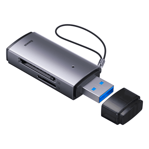 Baseus Lector Tarjetas Memorias SD y MicroSD - USB 3.0