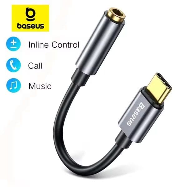 Baseus Adaptador USB-C a Jack 3.5mm - Imagen 2