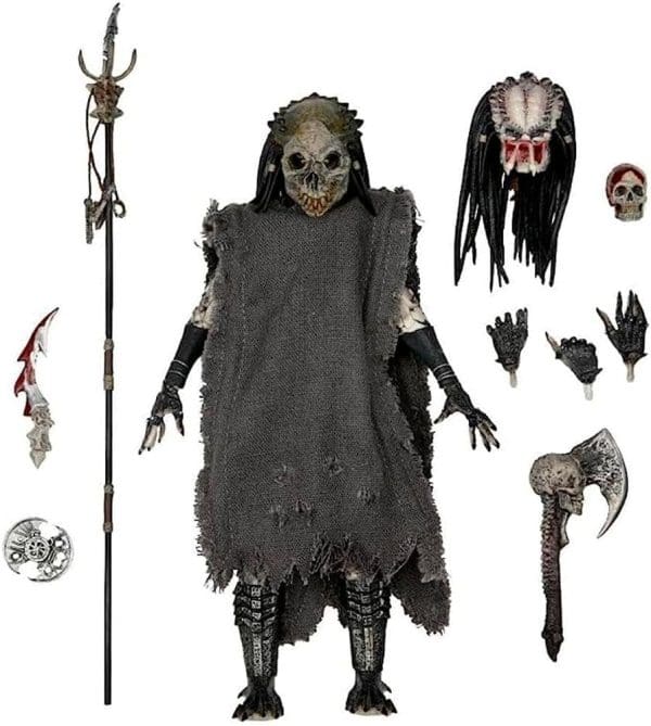 NECA – Predator  – 7” Figura de Acción a Escala –  Ultimate Shaman Predator - Imagen 5