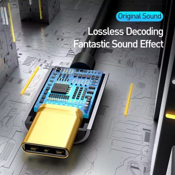 Baseus Adaptador USB-C a Jack 3.5mm - Imagen 4