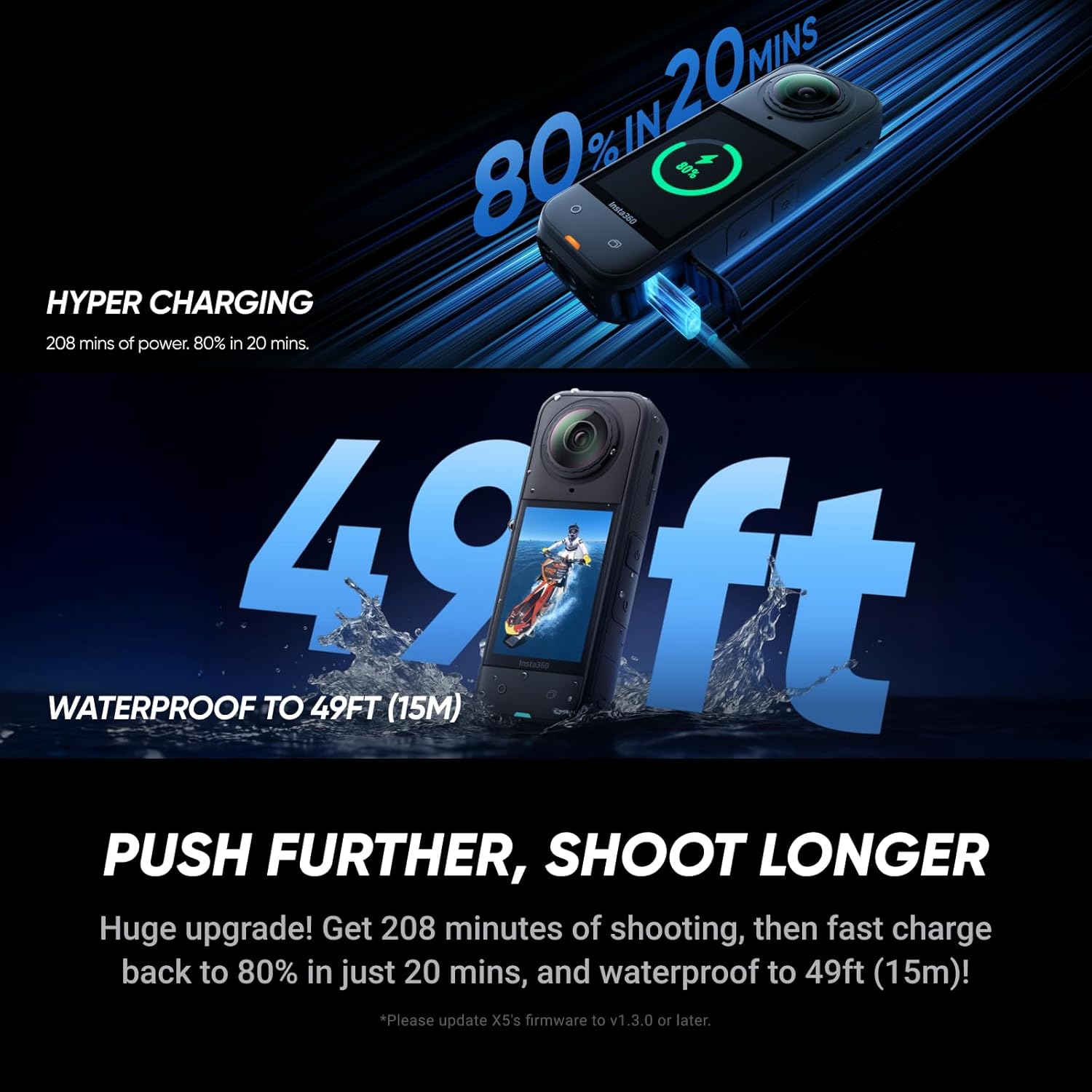 Insta360 X5 Kit de Inicio | Cámara de Acción 8K 360° - Imagen 8