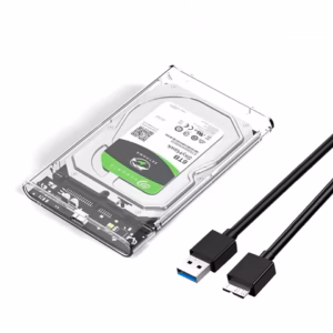 Case de Disco Duro Externo Transparente 2.5" SATA a USB 3.0