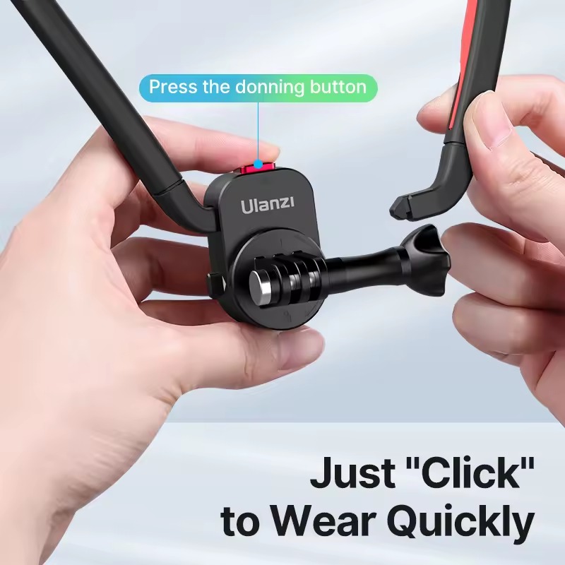 Soporte Magnético de Cuello Ulanzi Go-Quick II para Cámaras de Acción - Insta DJI GoPro - Imagen 5